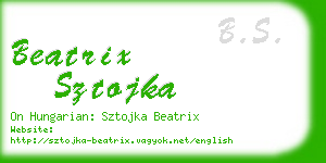 beatrix sztojka business card